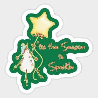 'tis the season to sparkle Sticker